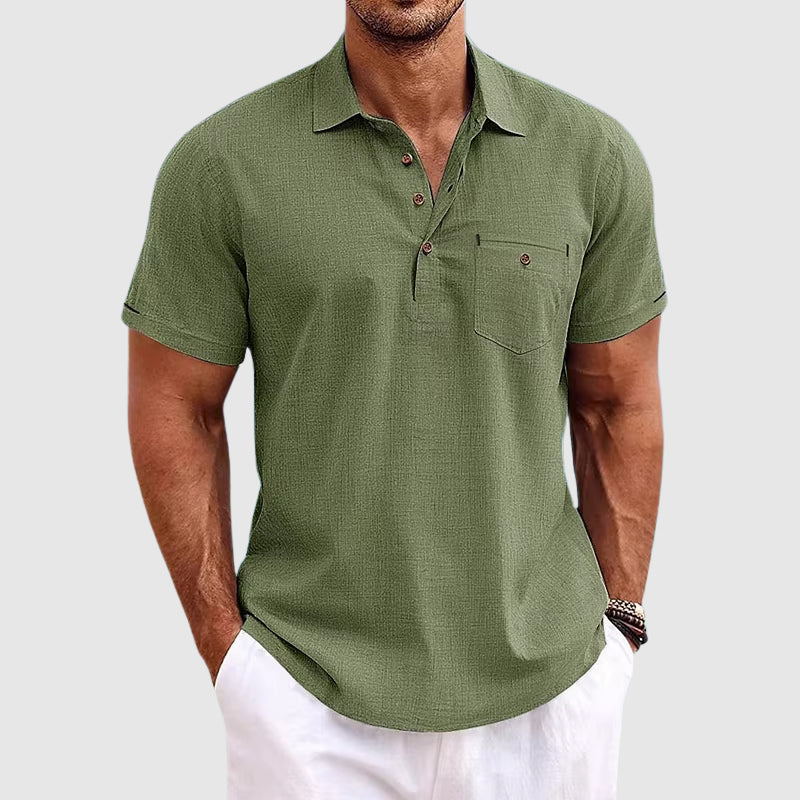 Ippolito | Polo de lino para hombre