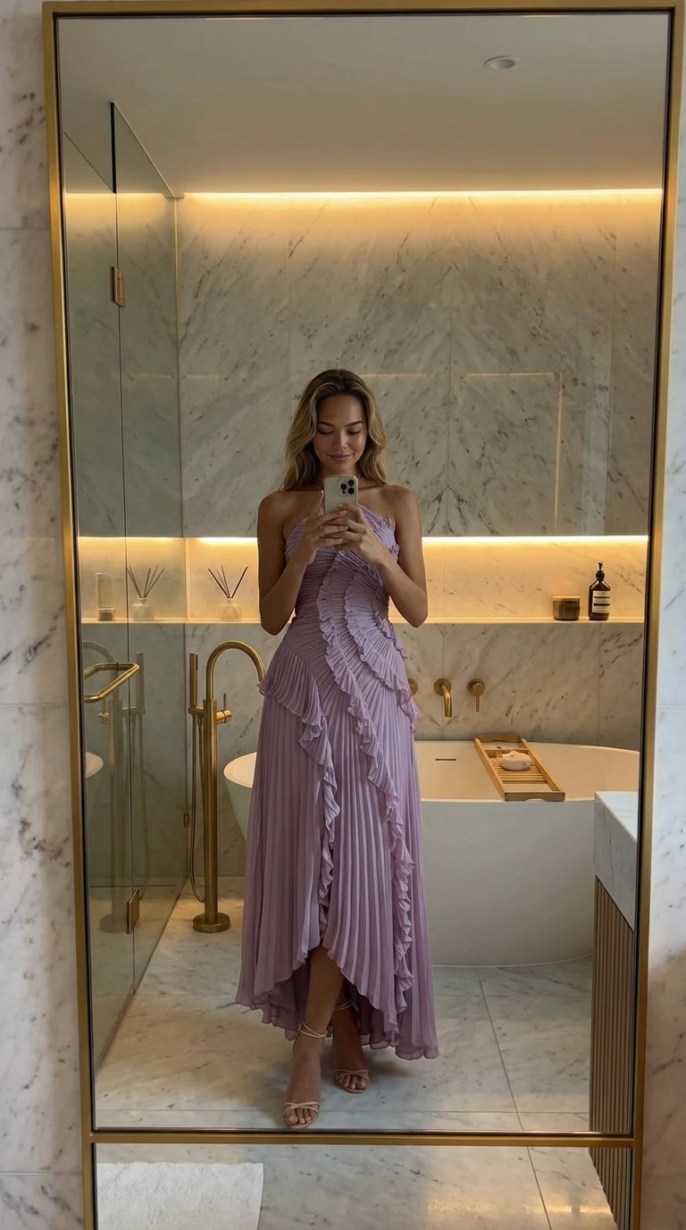 Melisa | Vestido Lavanda Edición Limitada con Volante