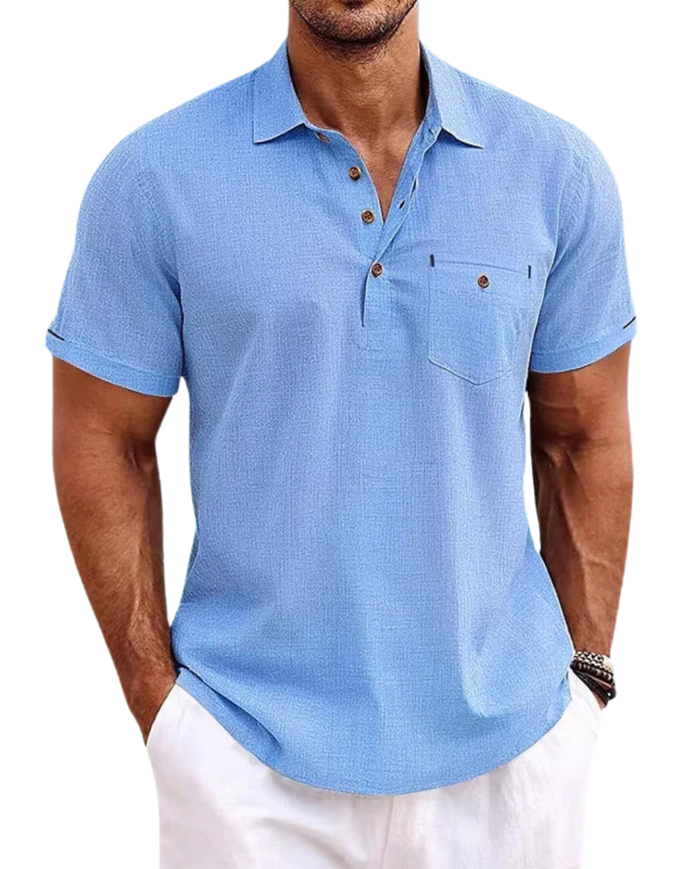 Ippolito | Polo de lino para hombre
