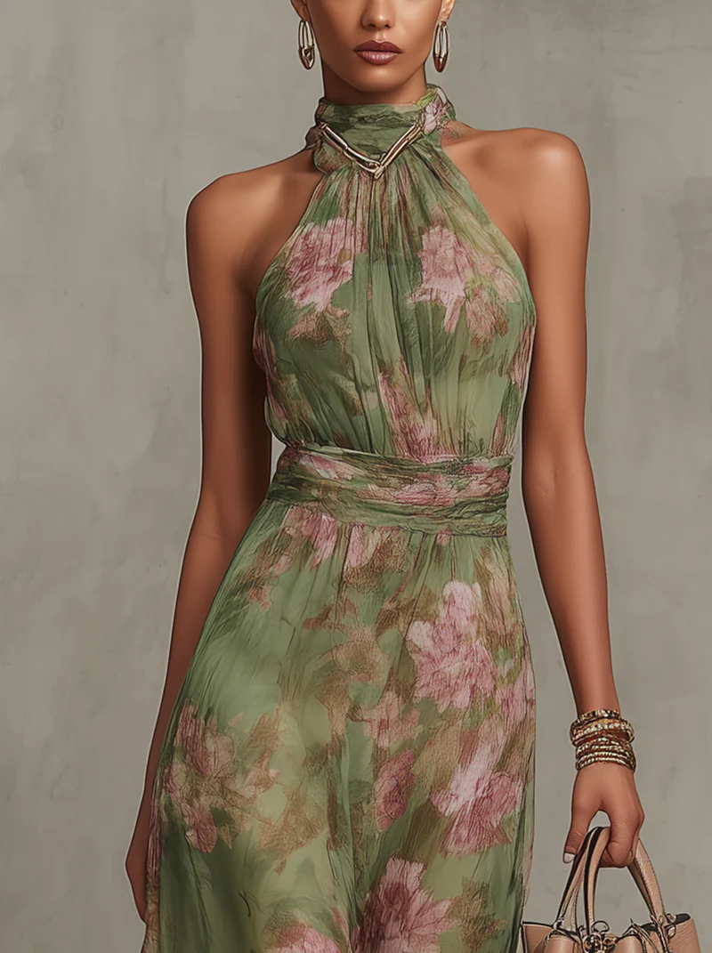 Alma™ - Vestido Elegante con Estampado Floral