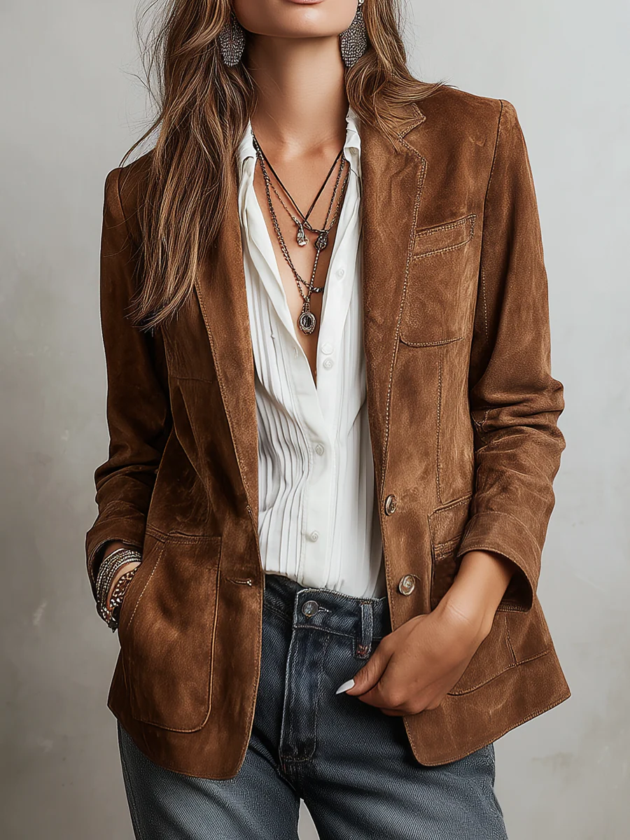 Imogen | Blazer marrón vintage