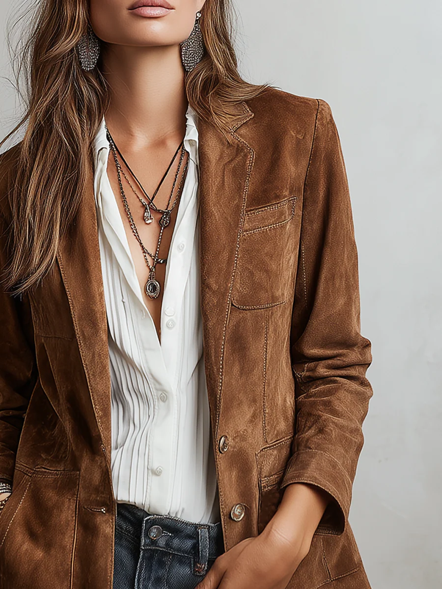 Imogen | Blazer marrón vintage