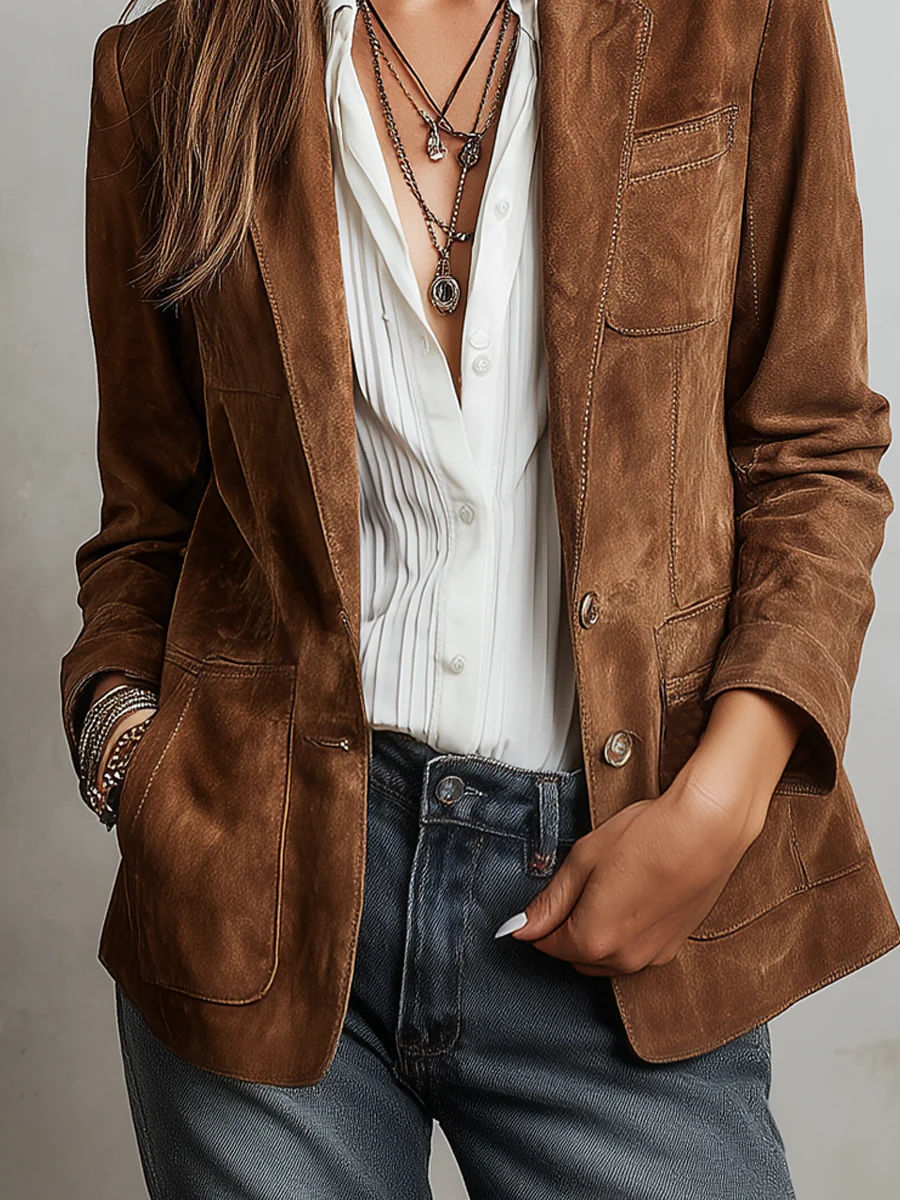 Imogen | Blazer marrón vintage