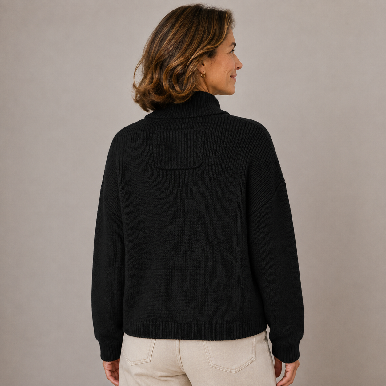 Cárdigan Augusta™ con cuello mao y botones