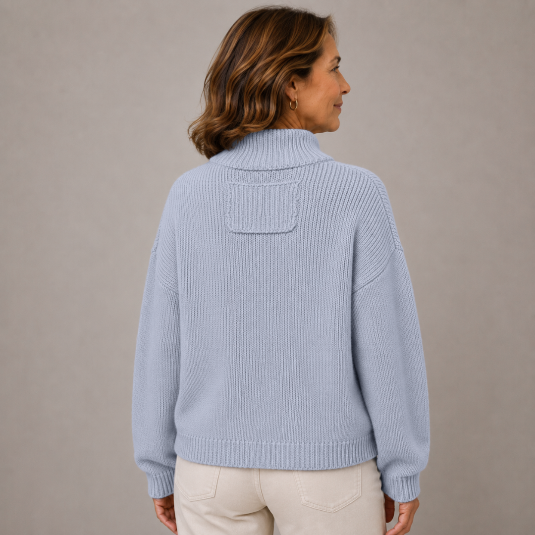 Cárdigan Augusta™ con cuello mao y botones