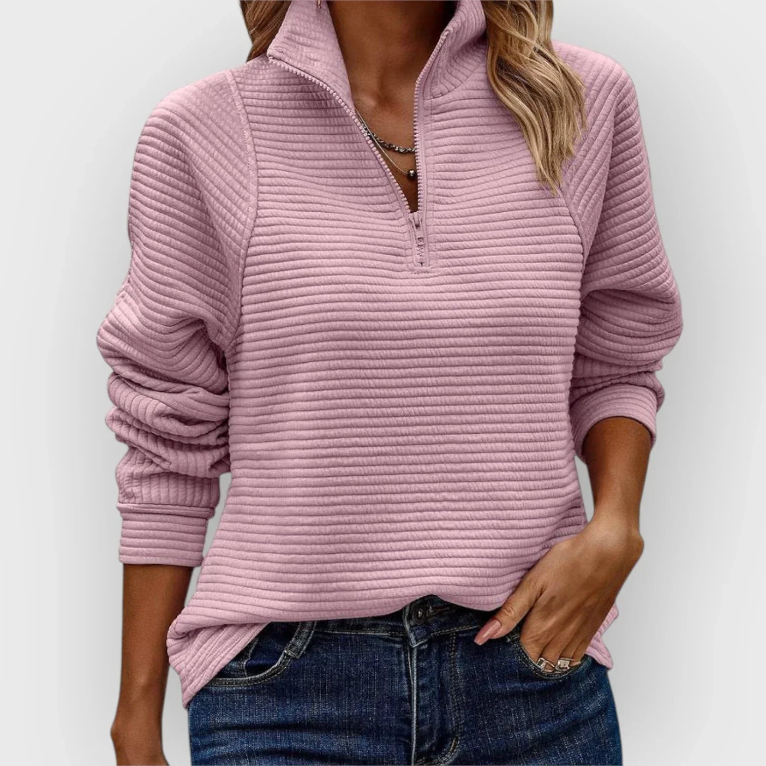 Jersey Dalia™ con media cremallera