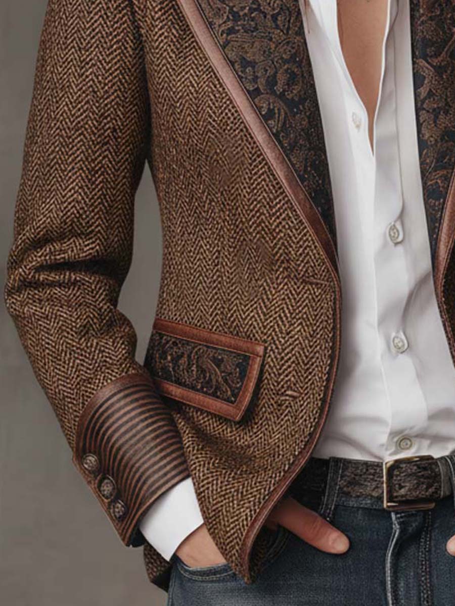 Arabella | Blazer con panel de espiga