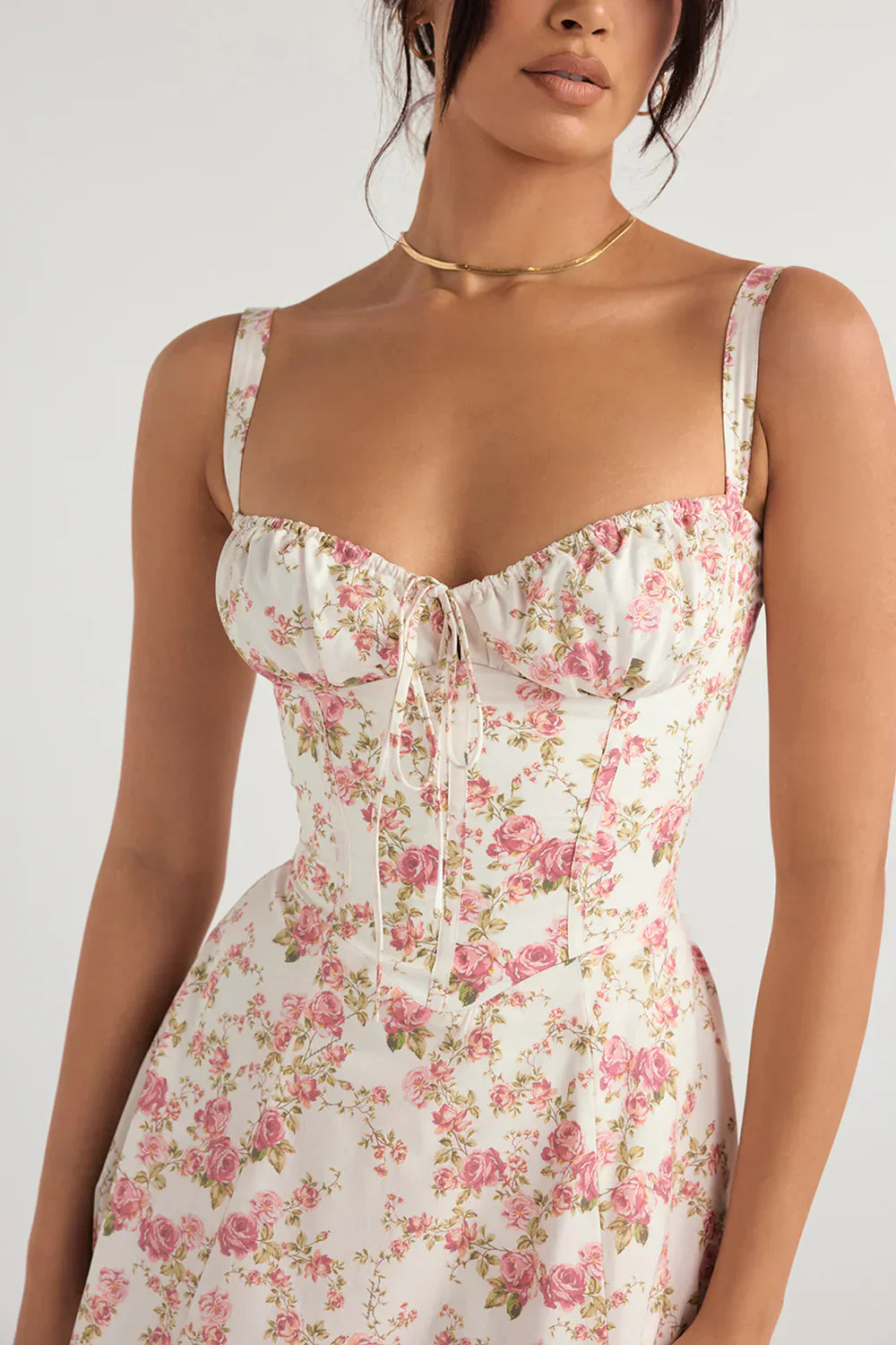 Auksie | Vestido midi de flores