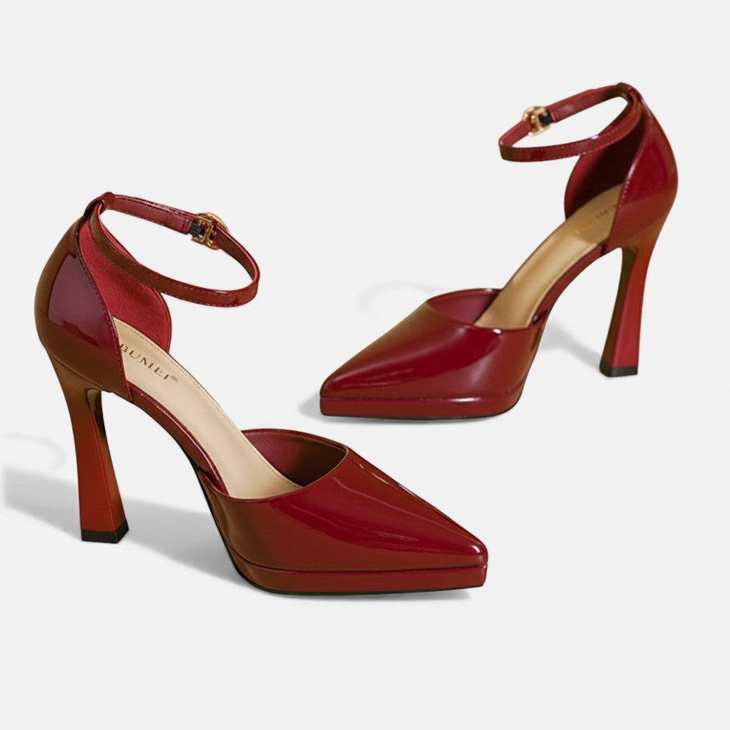 Evette™ | Tacones de cuero