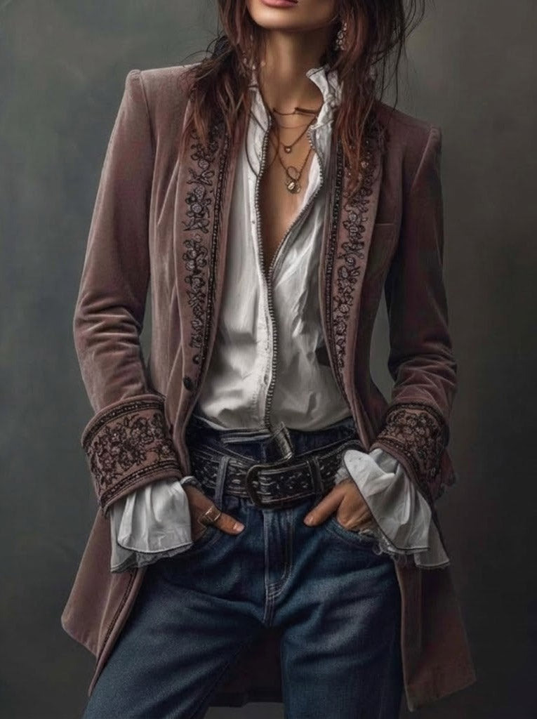 Erica™ | Chaqueta Vintage Larga
