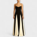 Ember - Elegancia clásica, vestido maxi de línea A con paneles de tul