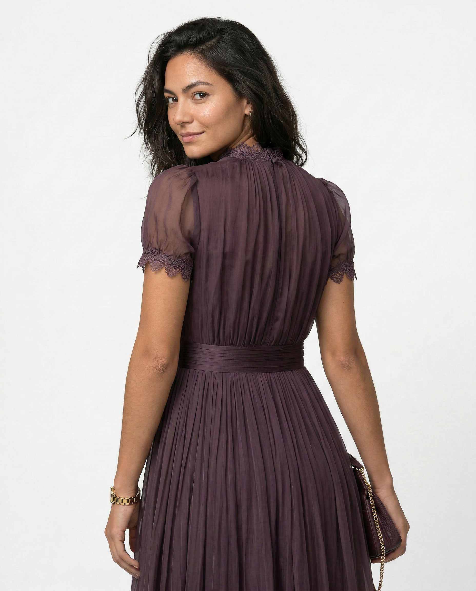 Sofía™ - Vestido Maxi Elegante Ciruela Royale