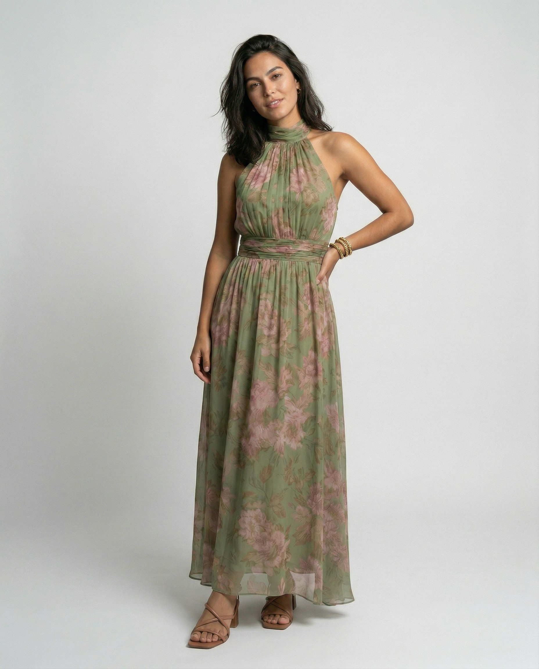 Alma™ - Vestido Elegante con Estampado Floral