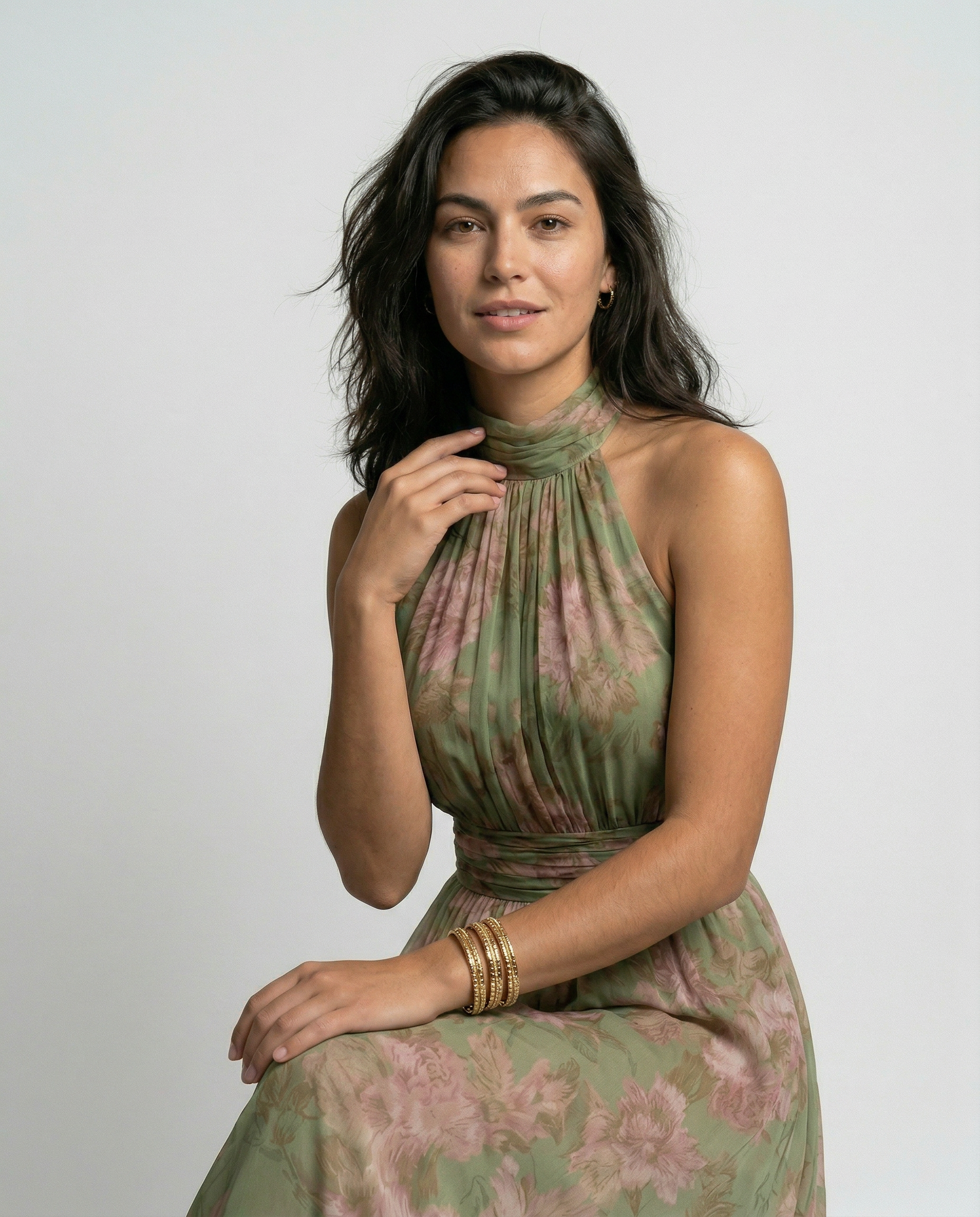 Alma™ - Vestido Elegante con Estampado Floral