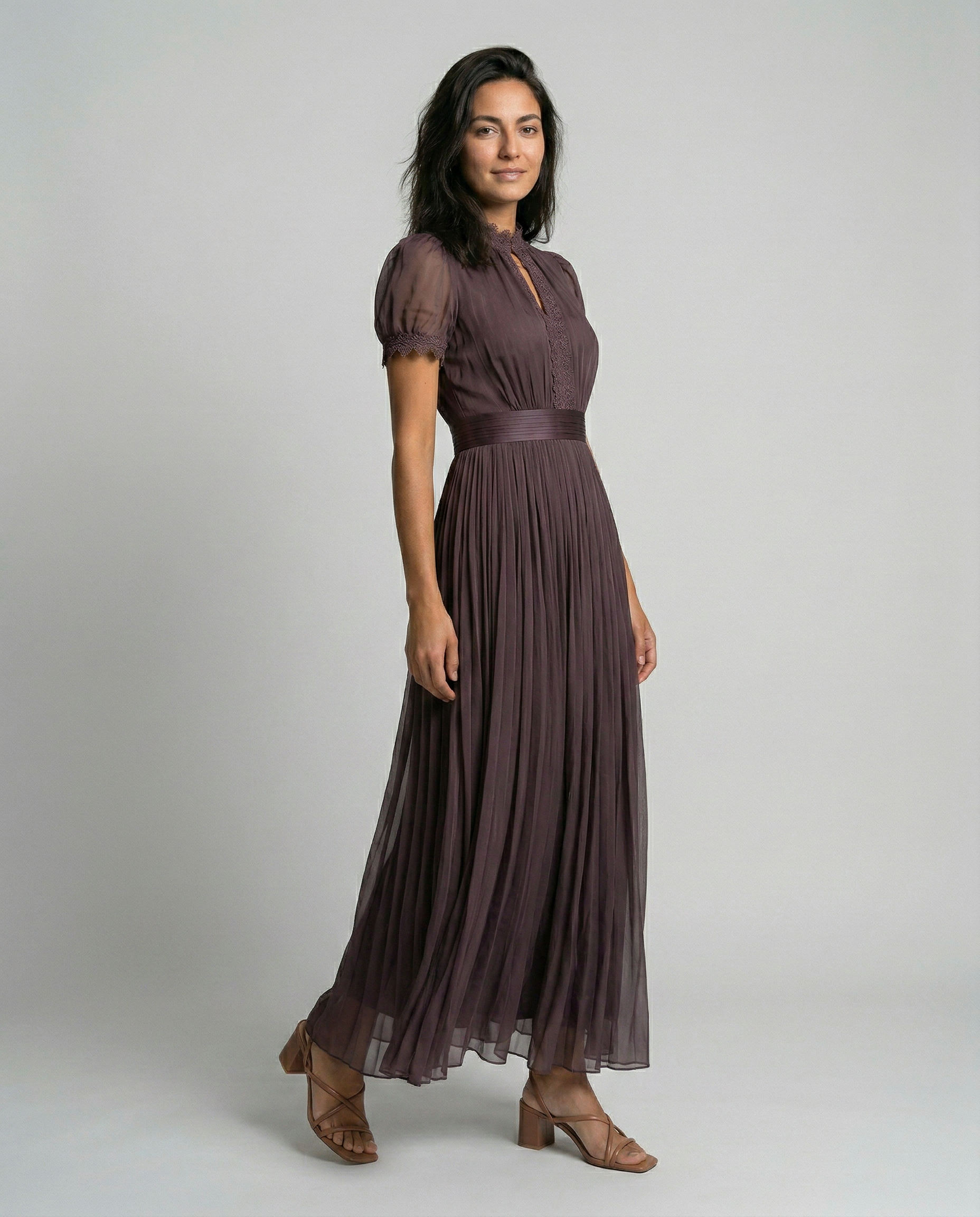 Sofía™ - Vestido Maxi Elegante Ciruela Royale