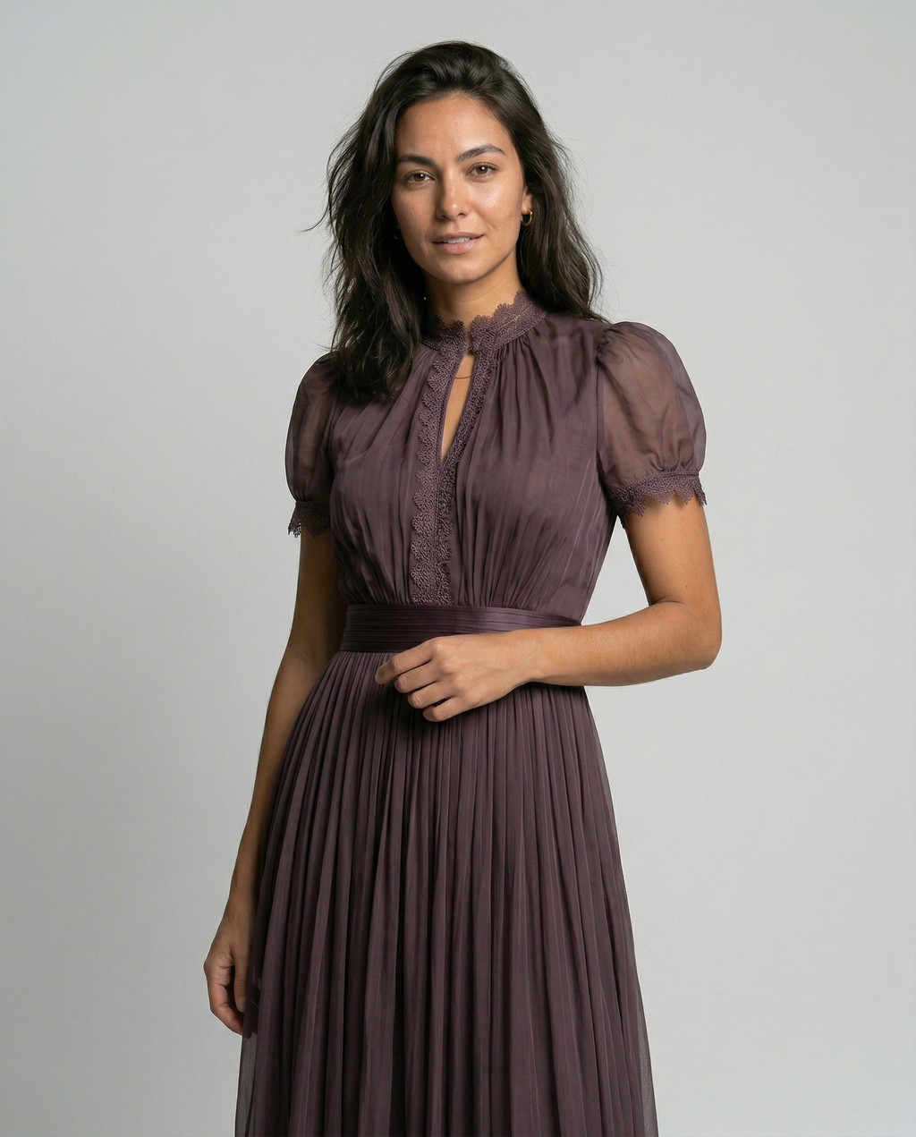 Sofía™ - Vestido Maxi Elegante Ciruela Royale
