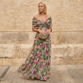 Kelsey | Vestido plisado multicolor elegante