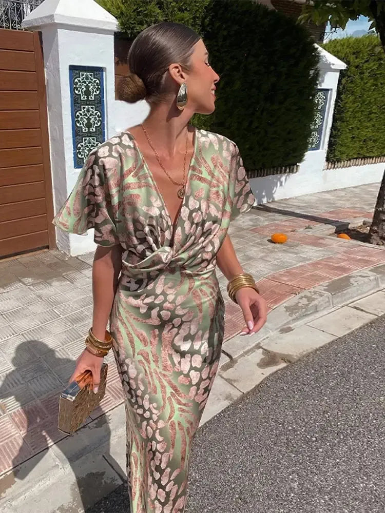 Claire | Vestido Midi Color Cobre