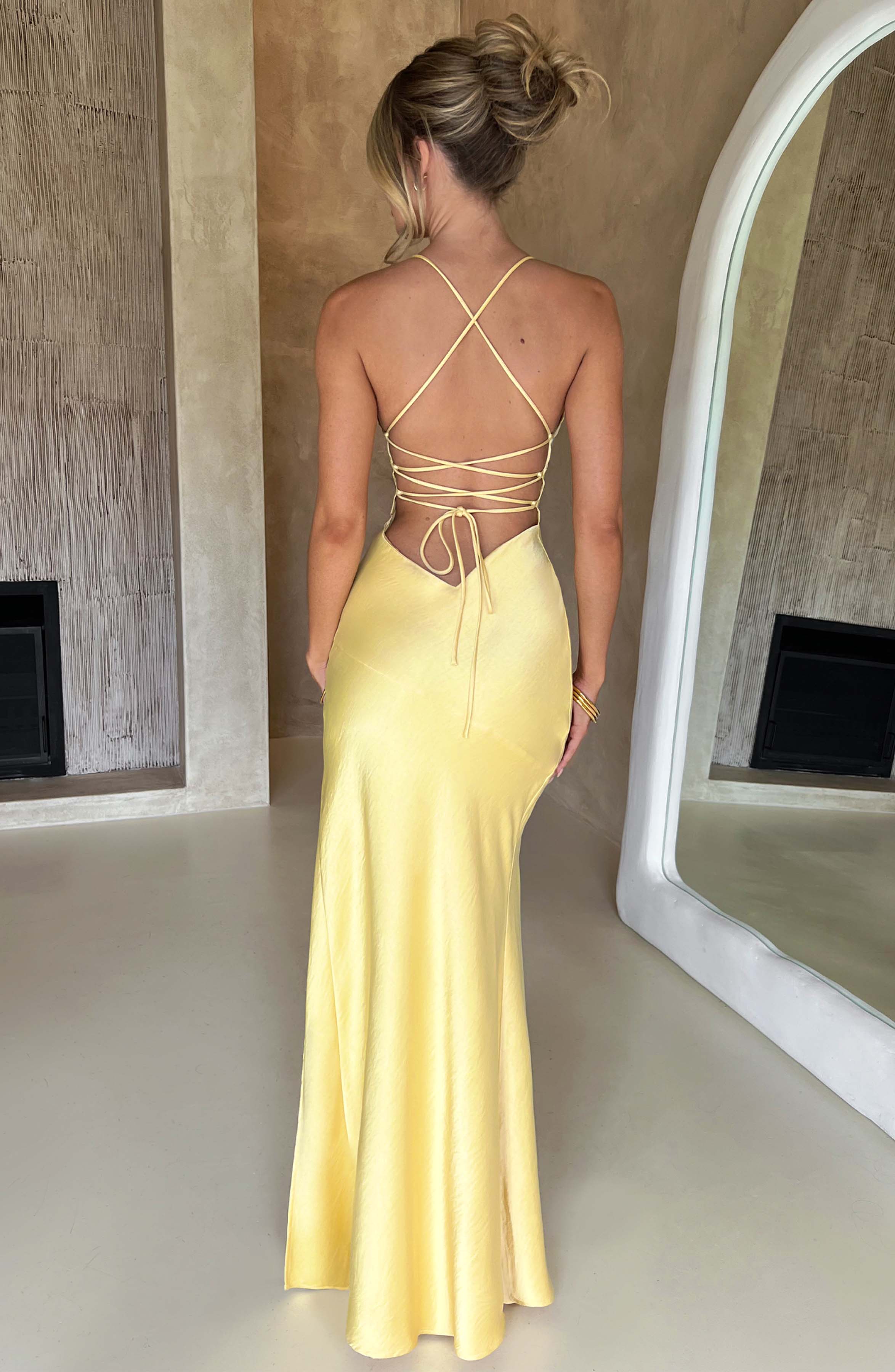 Vestido maxi Isobel - limón