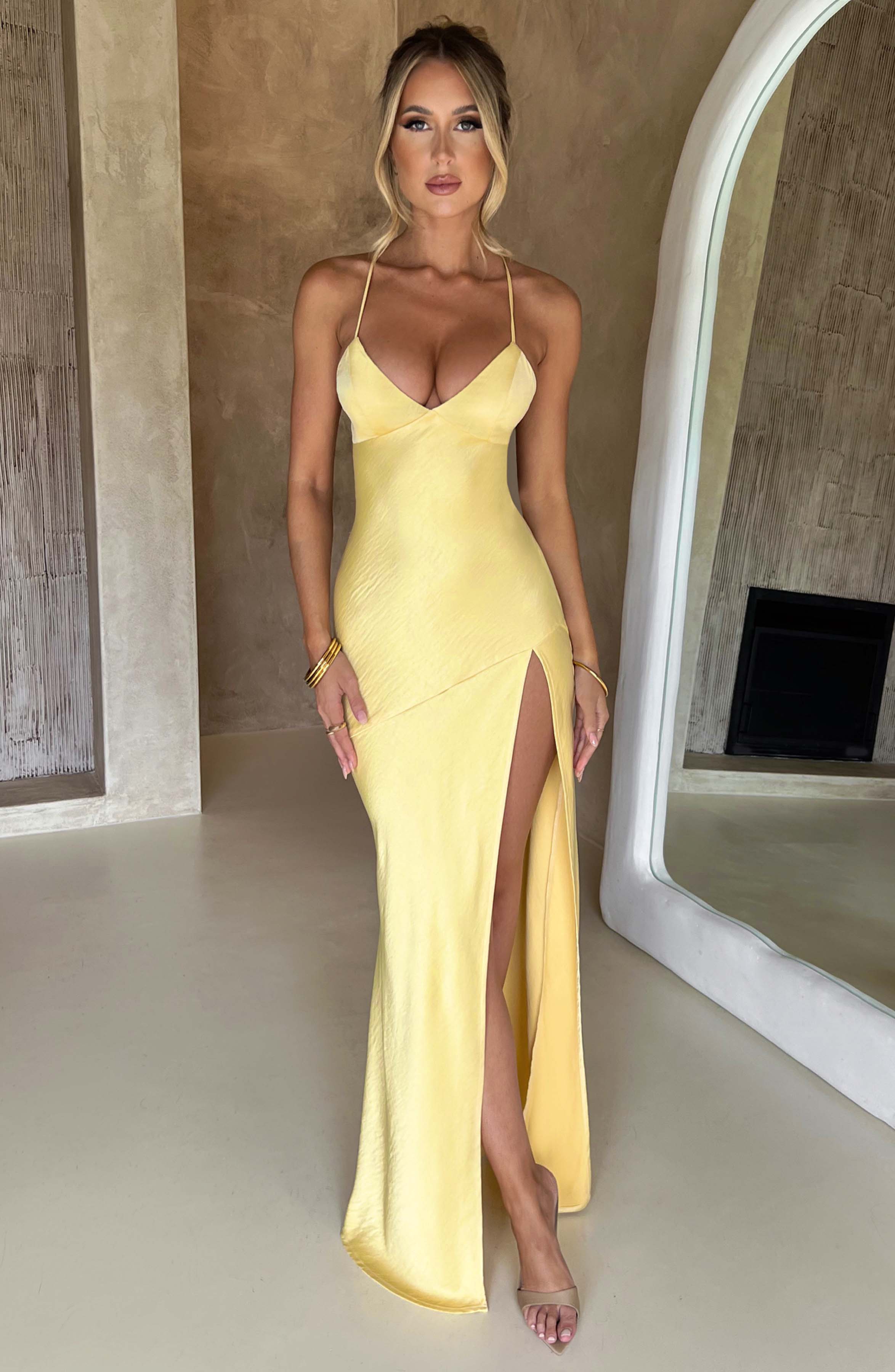 Vestido maxi Isobel - limón