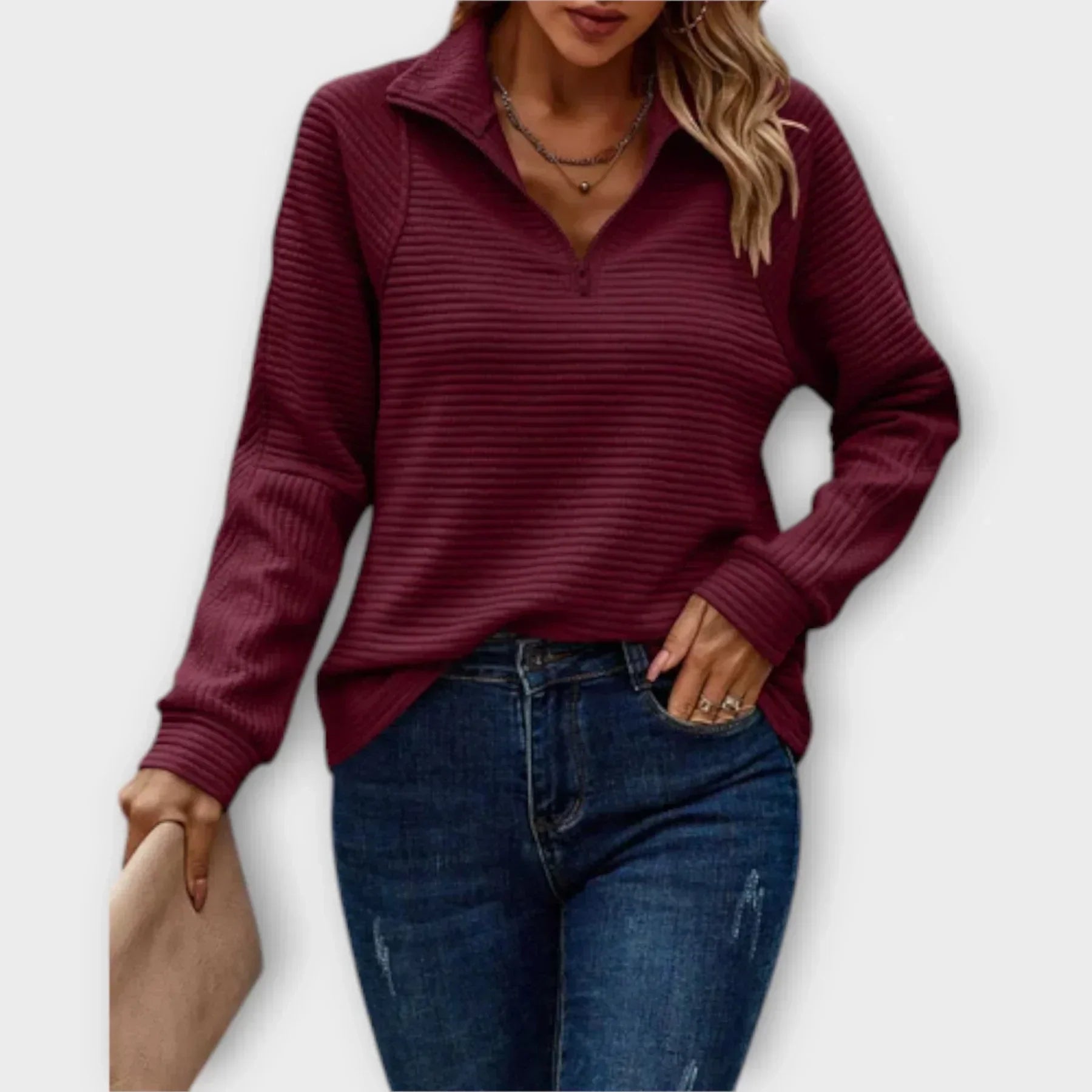 Jersey Dalia™ con media cremallera