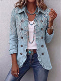 Brigitte | Chaqueta plisada con estampado paisley vintage