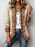 Isabelle | Abrigo plisado floral bohemio vintage