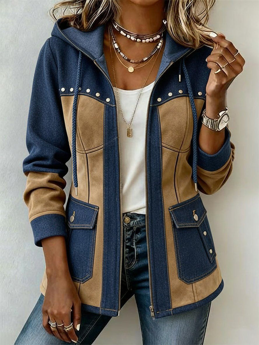 Marianne | Chaqueta de patchwork con capucha