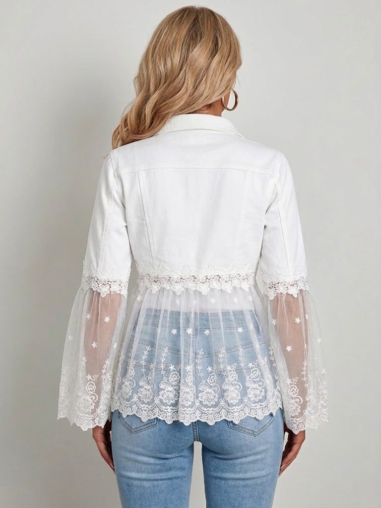 Elise | Chaqueta con panel de encaje