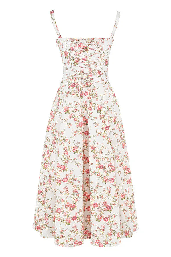 Auksie | Vestido midi de flores