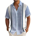 Matteo | Camisa de resort con rayas verticales